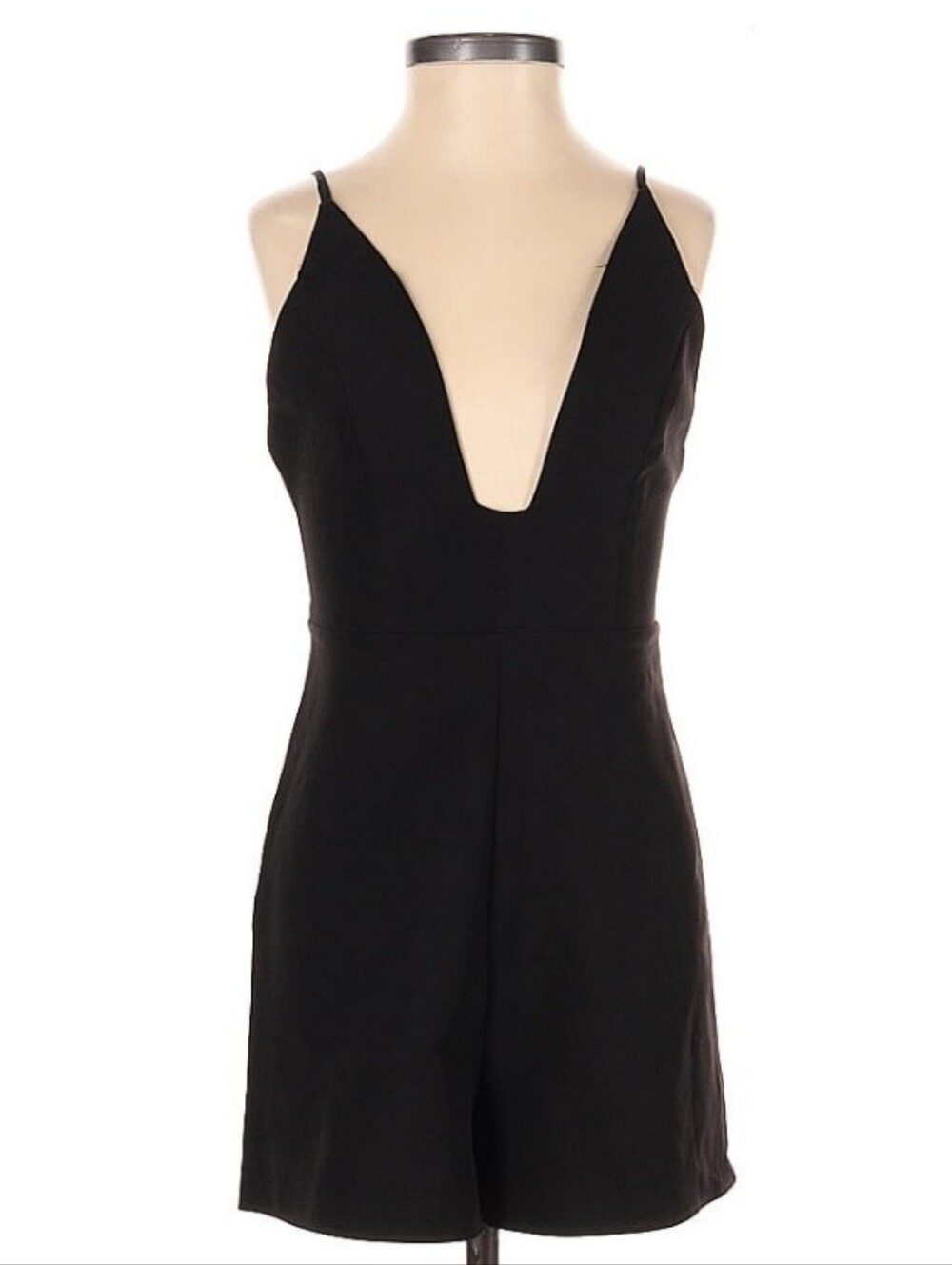 ASOS Black Plunge Romper Women's Size 0